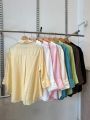 Camisa Zara M 3/4 Oversized – Saten Poplin – foto 6
